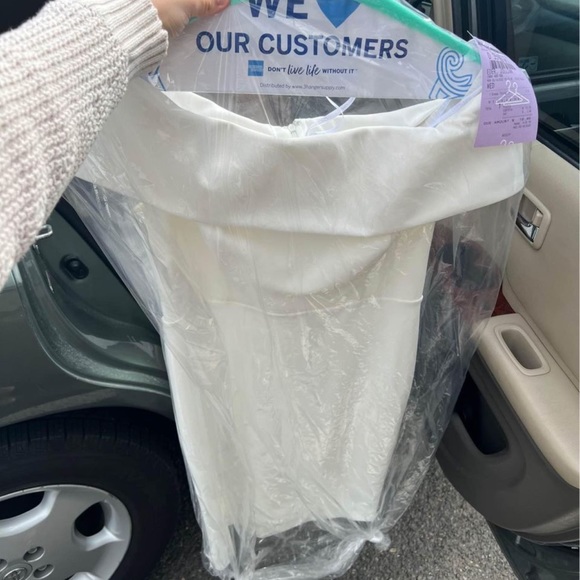 Calvin Klein White Bridal Shower Dress Size 8 - Picture 3 of 5